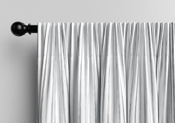 Vintage Stripe, Mixed Grey - Made to Measure Curtains - Image 9